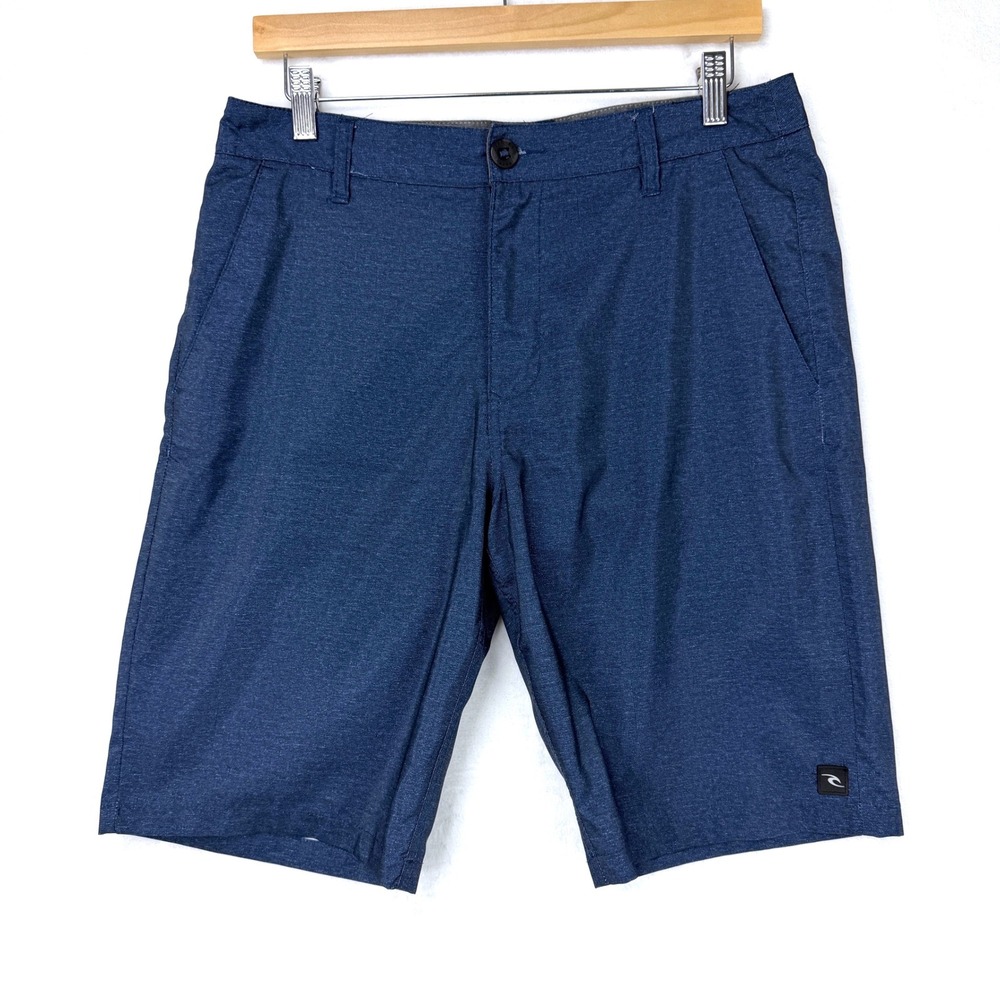Rip Curl Boardwalks Mens Navy Blue Heathered Hybrid Shorts 011MWS Size 31